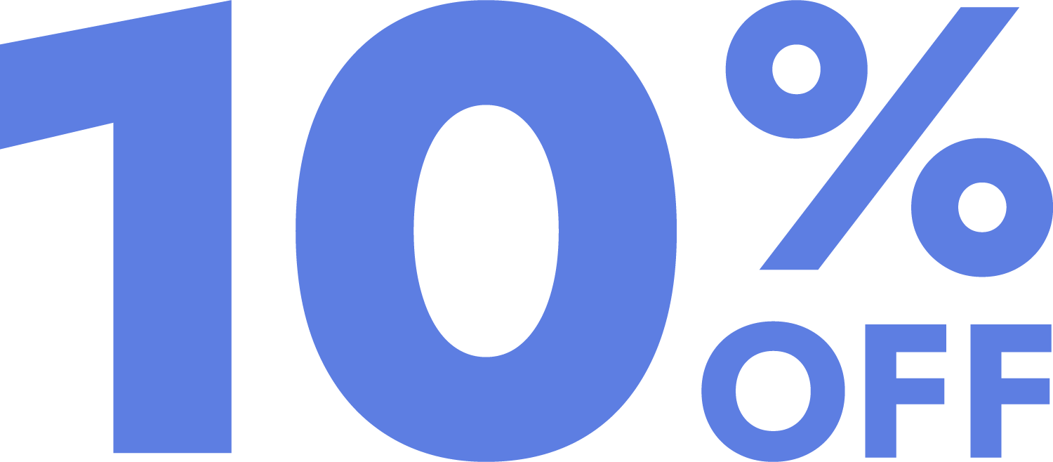 10 percent off