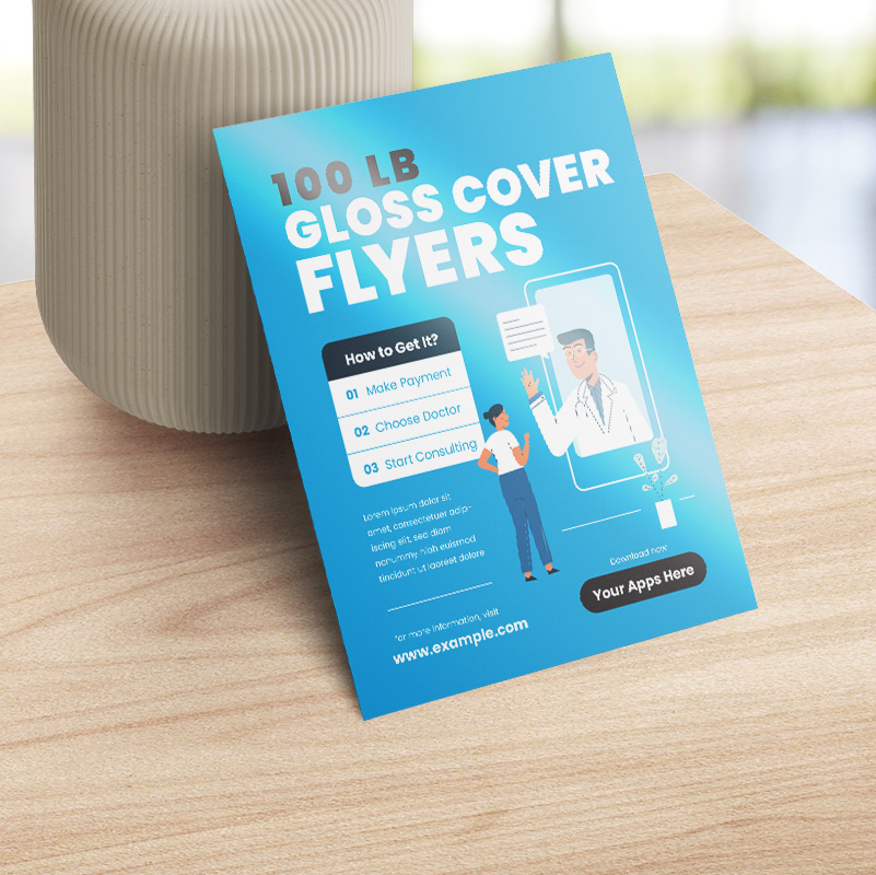 100lb Gloss Cover Flyers