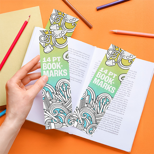 14pt Uncoated Bookmarks — Writable Surface