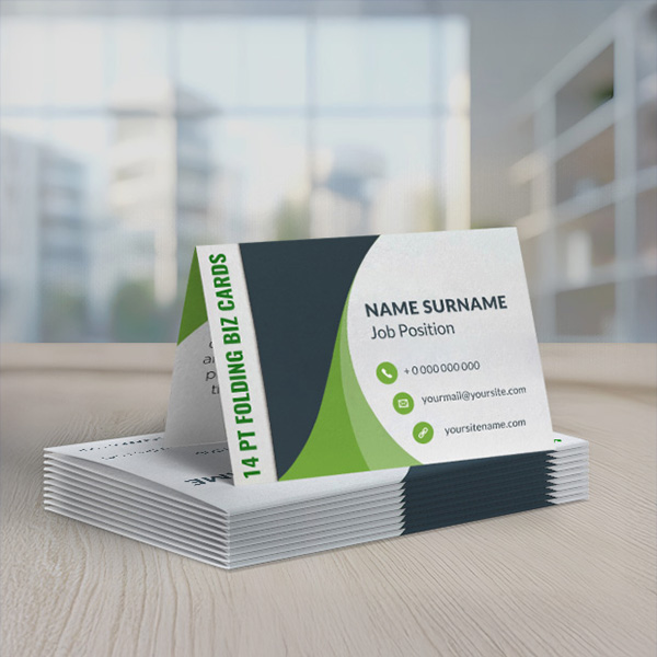 14pt Folding Business Cards
