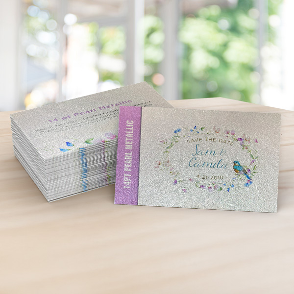 14pt Pearl Metallic Postcards