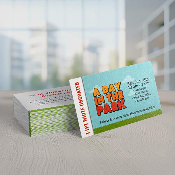 14pt Uncoated Business Cards