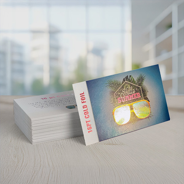 16pt Satin Business Cards — <br>Cold Foil