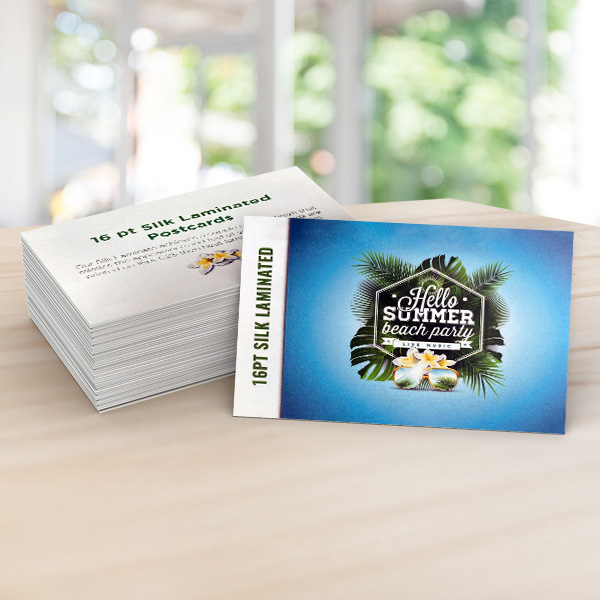 16pt Silk Postcards