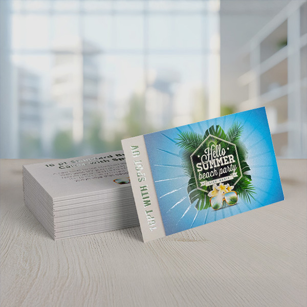 16pt Satin Business Cards — Spot UV