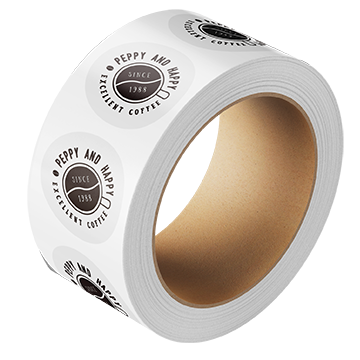 Clear Circle Roll Labels