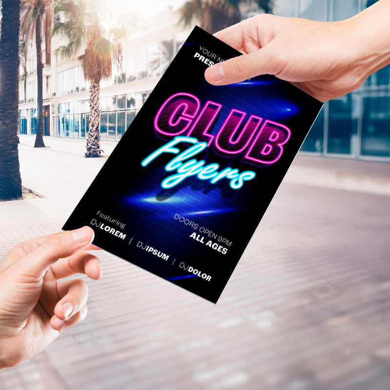 Custom Super Thick Club Flyers