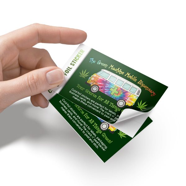 Cold Foil Business Card Stickers