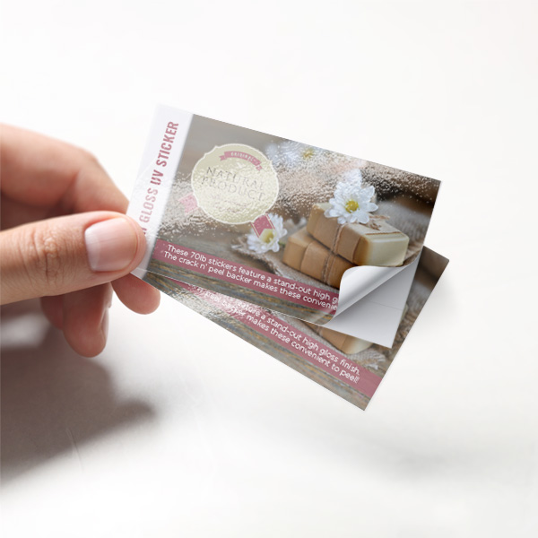 Glossy Business Card Stickers