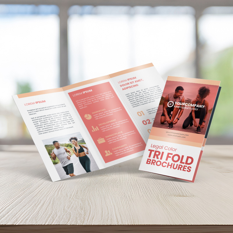 Legal Tri-fold Brochures — 14x8.5