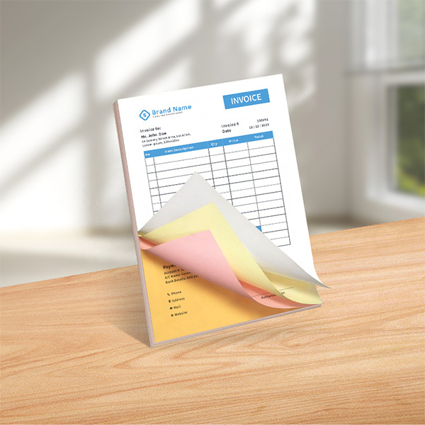 NCR Carbonless Forms — Color Ink NCR Carbonless Forms — <br>Color Ink