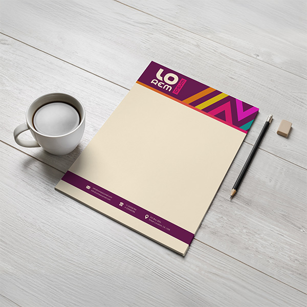 Full Color Natural Letterhead (Off-White Paper)