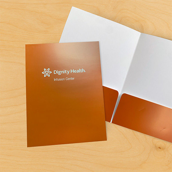16pt Silk Laminated Folders