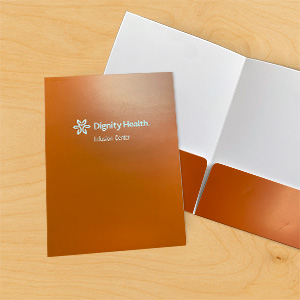 16pt Silk Laminated Folders
