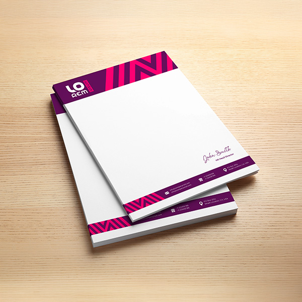 Spot Color Premium Letterhead