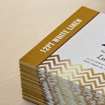 12pt White Linen Postcards
