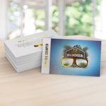Cheap 16pt Foil Stamped Silk Postcards