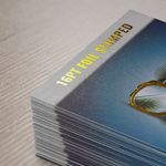 16pt Foil Stamped Silk Postcards