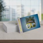 Cheap 16pt Foil Stamped Silk Biz Cards