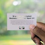 Silk Laminated Spot UV Business card Cheap