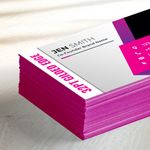 Cheap 32pt Silk-Lam Gilded Edge Cards