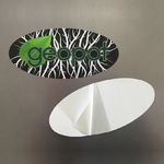 Oval Crack-n-peel Stickers