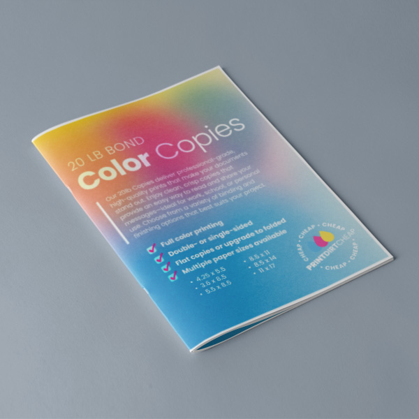 Booklet staple cheapest full color copies copy paper cheap flyers