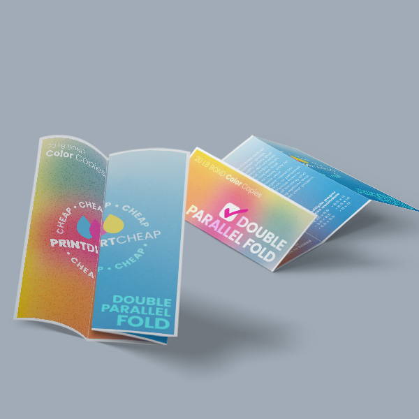 Double Parallel fold cheapest full color copies copy paper cheap flyers