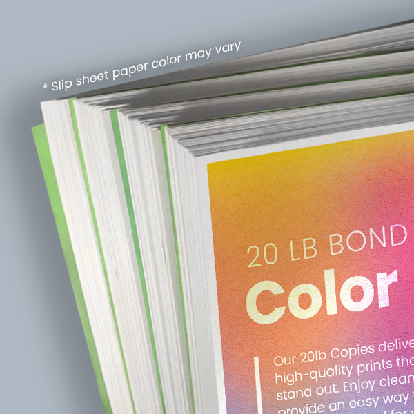 Slip sheet cheapest full color copies copy paper cheap flyers