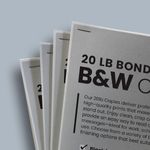 Cheapest copies Black and white BW copy cheap flyers stapled staple corner packet homework worksheets forms