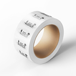 Clear Oval Polypropylene Roll Labels
