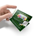 Cold Foil Full Color Business Card Metallic Stickers Cheap