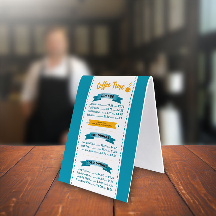 Countertop Easel A-frame PVC