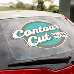 Contour Cut Vinyl Window Stickers Decals Vehicle Wraps Cheap Custom Printing