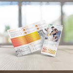 11 x 8.5 Color Tri-fold Menu Cheap