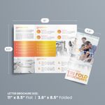 11 x 8.5 Color Tri-fold Menu Cheap