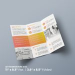 11 x 8.5 Color Tri-fold Menu Cheap