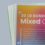 Cheapest copies Black and white BW and full color copy cheap flyers hole punch slip sheet sets