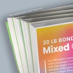 Cheapest copies Black and white BW and full color copy cheap flyers slip sheet sets