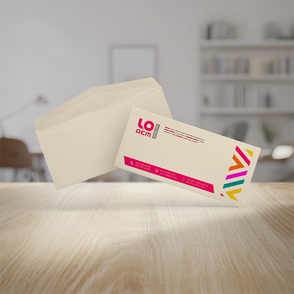 Cheap natural uncoated custom envelopes brand identity company branding printing