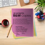 Cheapest copies pastel paper Black and white black ink bw printing