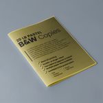 Booklet staple Cheapest copies pastel canary yellow paper Black and white black ink bw printing