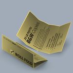 Roll fold four panel Cheapest copies pastel canary yellow paper Black and white black ink bw printing