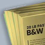 Slip sheet Cheapest copies pastel canary yellow paper Black and white black ink bw printing