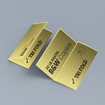 Trifold letter fold Cheapest copies pastel canary yellow paper Black and white black ink bw printing