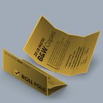 Roll fold four panel Cheapest copies pastel green paper Black and white black ink bw printing