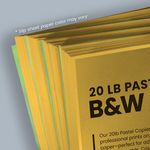 Slip sheet Cheapest copies pastel goldenrod yellow orange paper Black and white black ink bw printing