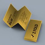 letter fold panel Cheapest copies pastel goldenrod yellow orange paper Black and white black ink bw printing
