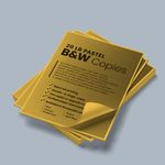 Cheapest copies pastel goldenrod yellow orange paper Black and white black ink bw printing