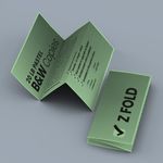 letter fold panel Cheapest copies pastel green paper Black and white black ink bw printing